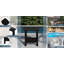 Table d'appoint 18,9 po Modern Black Square