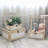 Set of 3 Stackable Wooden Decorative Boxes with Tempered Glass Hinged Lid