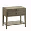 Table de chevet 1 tiroir - Gris vieilli
