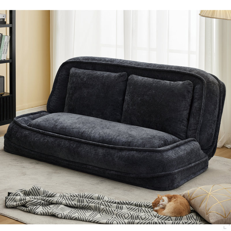 Double Human Dog Bed,Lazy Sofa ,Loveseat,Fits You & Pets,Extra Large Floor Couch,Can Sit Or Lie Down,2-In-1,5 Adjustable Position, Plump Pillow,2 Seat,Chenille