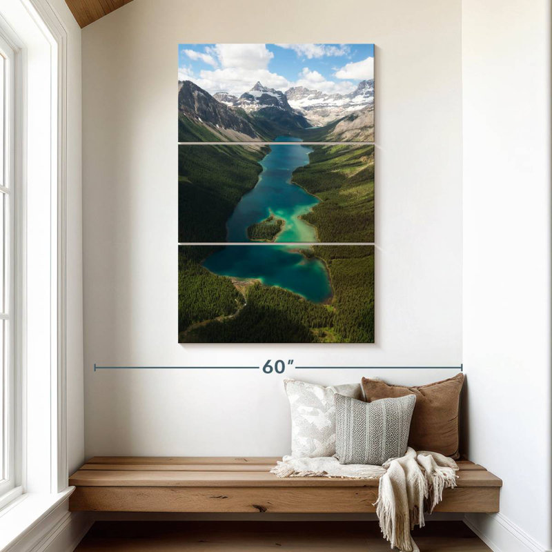 Paysage de montagne Assiniboine, H 50 po x l 32 po