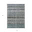Tapis extérieur lavable rayé bleu sarcelle 5 pi x 8 pi bleu clair et gris 5 pi x 8 pi