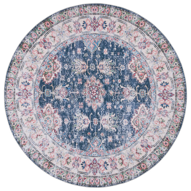 Tucson Performance Machine Washable Oriental Rug, Round 6'