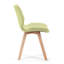 Montegut 41cm H Velvet Upholstered Upholstered Back Side Chair in Green