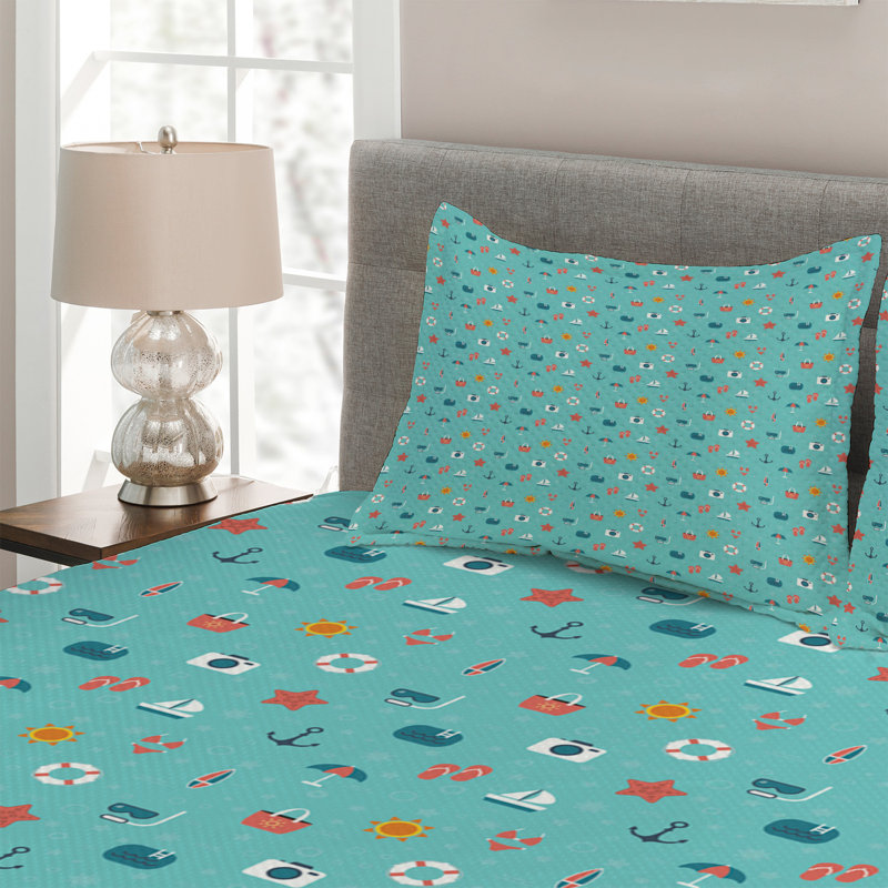 Coastal Polyester Coverlet
