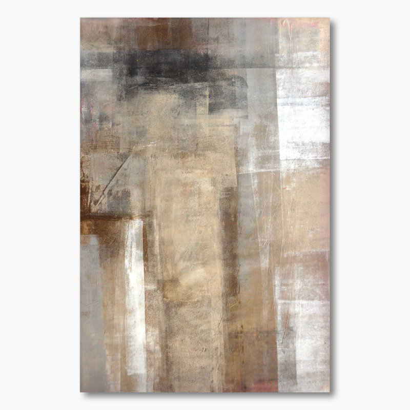 «Brown rencontre le beige», reproduction d'art moderne et contemporaine sur toile