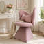 Élégant fauteuil de coiffeuse pivotant avec dossier papillon, tabouret de maquillage confortable pour la chambre à coucher et le salon, mobilier d'appoint durable et élégant