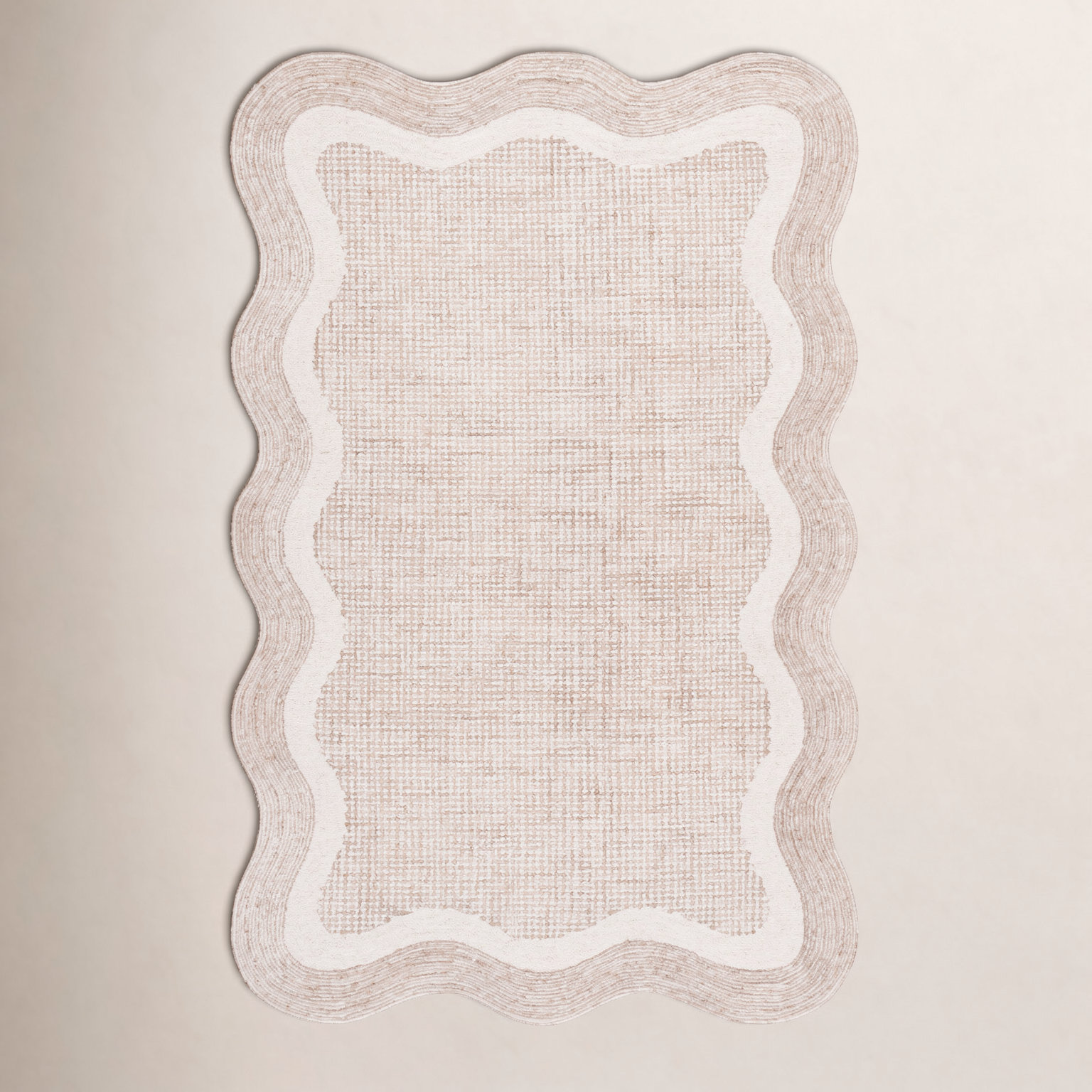Hand-Tufted Geometric Wool Rug, Rectangle 9' x 12'
