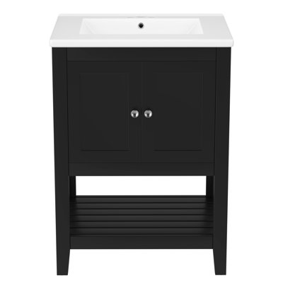 Meuble-lavabo 24 po avec lavabo en céramique