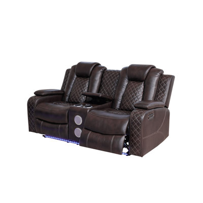 Codrina 2-Piece Power Reclining Living Room Set With Bluetooth Speakers, Wireless Charging & LED Lighting