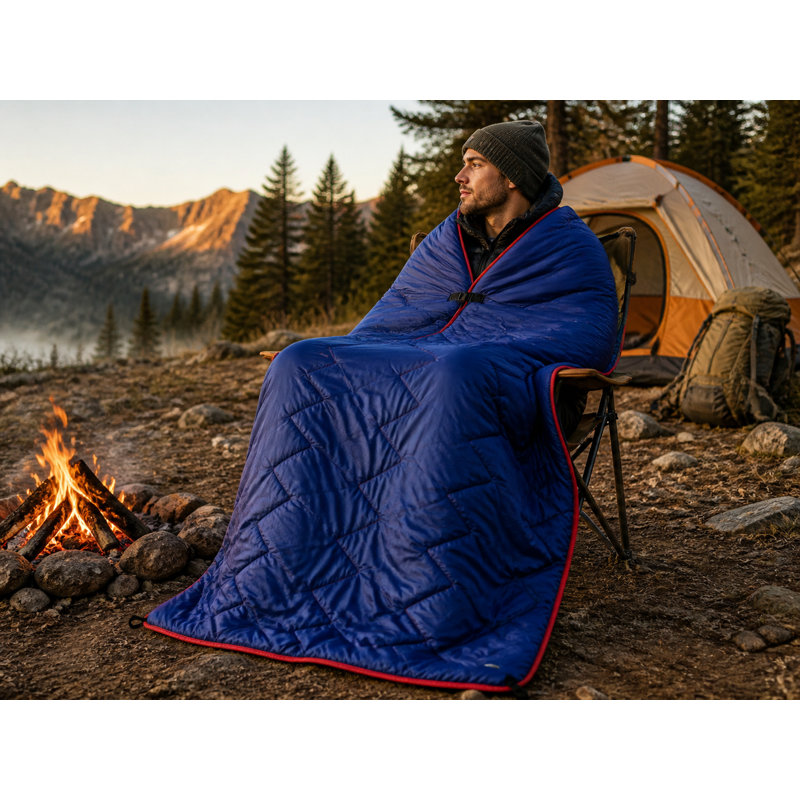 Couverture compacte imperméable et imperméable, Bleu