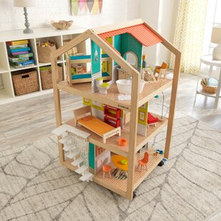  1: 12 Dollhouse Miniature Wood Storage Rack 16 Grid Shelves  White White Storage Shelf Doll House Furniture Decor : Toys & Games