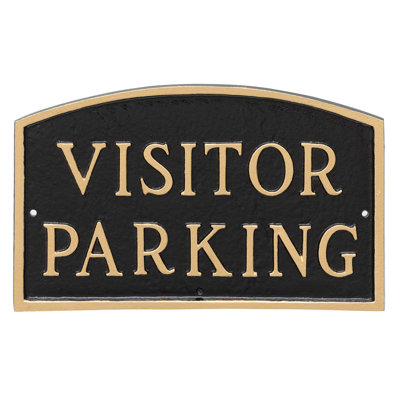 Plaque de jardin de l’état du parking visiteur