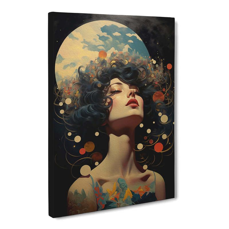 Moon Dadaism - Wrapped Canvas, 60cm H x 40cm W x 3cm D