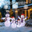 Décoration de Noël de bonhomme de neige 4 pièces