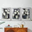 FLORAL Series DCXCV III - Impression personnalisée de qualité supérieure avec passe-partout - 3 pièces-1039901349-1039901352