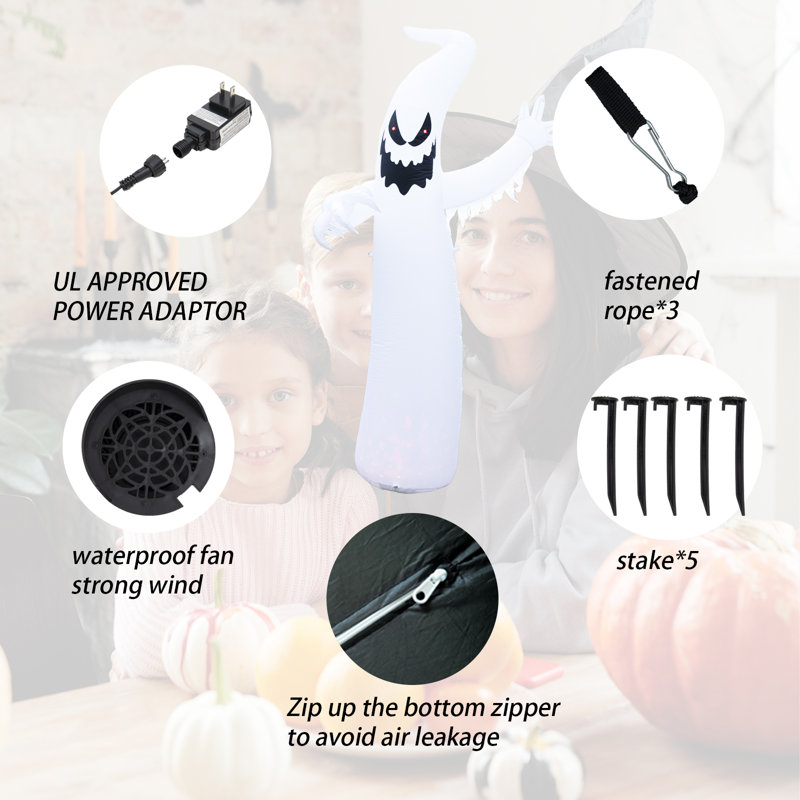 Weather Resistant Halloween Decoration, Light Blue