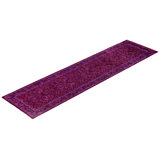 Overdyed Hand-Knotted Wool Modern-Contemporary Purple Runner 2' 7" x 10' 0"