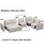 Module de siège simple sans accoudoirs pour canapé modulaire Rafael-361456193