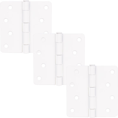 4" Door Hinges, 1/4" Radius Corner