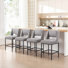 Pippins Upholstered 26.4'' Boucle Counter Stool With Metal Frame(Set of 4)
