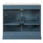 Meuble-lavabo de luxe 36 po avec lavabo en céramique, meuble-lavabo avec 2 grandes portes à fermeture douce et meuble de rangement en bois massif-115898459