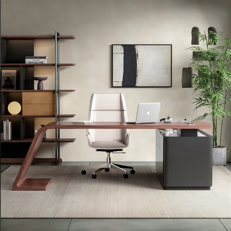 Bureau d'écriture en L 62,99 ", H 29,53 po x l 74,8 po x P 59,06 po, Retour à gauche