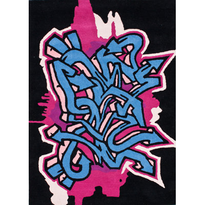 Tapis noir pour enfants KinderLOOM Soppitt