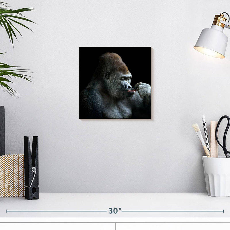 Brampt Relaxing Gorilla, 10" H x 10" W