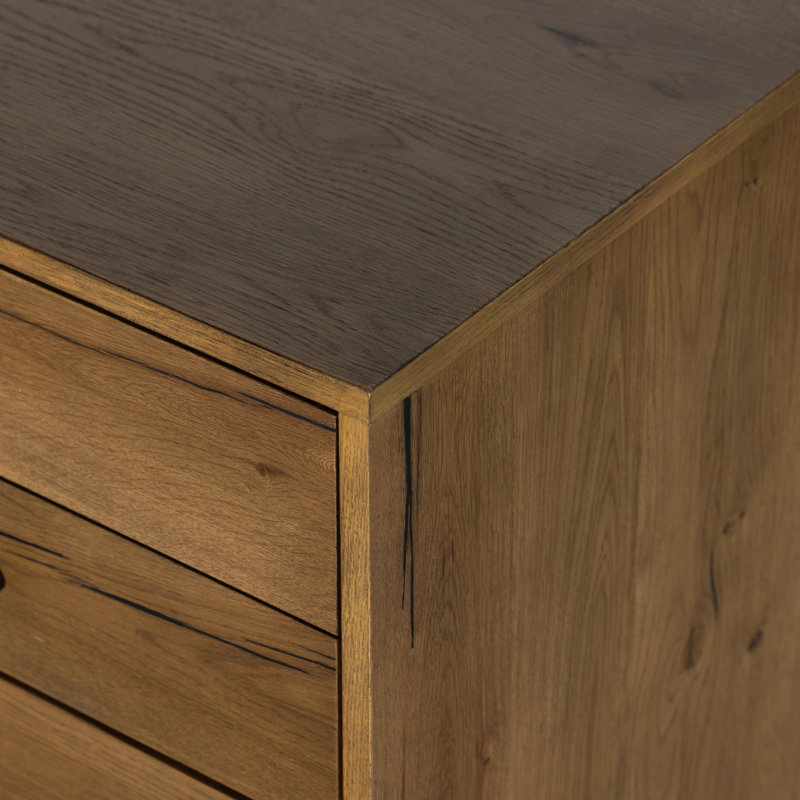 Eaton Executive Desk, Amber Resin Oak