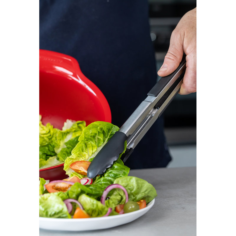 KitchenAid Silicone-Tipped Side-Locking Tongs, 23cm, 30 cm