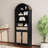 Aterlia 78.7" Arched Storage Bookcase-101404700