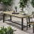 Outdoor Table With Modern Industrial Touch - Grey+Black Patio Built