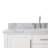 49'' Single Bathroom Vanity with Carrara Marble Top-55794936