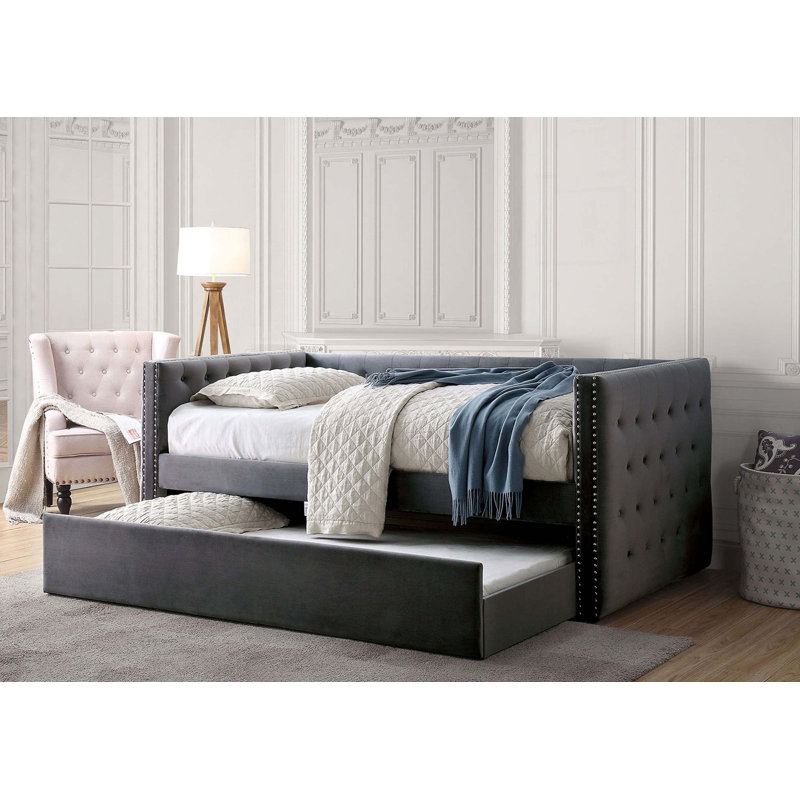 Transitional Style Daybed, Gray
