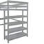 Lit mezzanine avec bureau, échelle, tablettes-104571526
