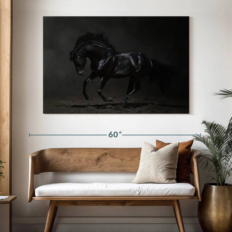 Brampt Dark Horse, 34" H x 51" W