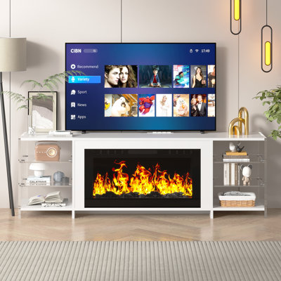 TV Stand With Electric Fireplace