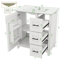 Meuble-lavabo de salle de bain tendance de 30 pouces avec une porte en céramique et des supports de rangement-906979225