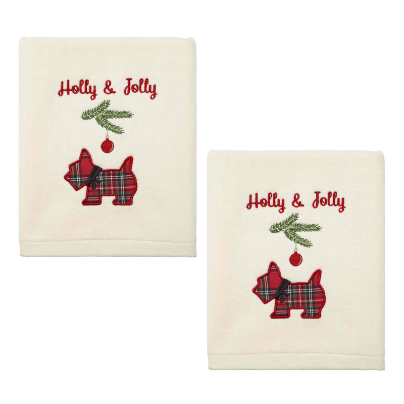 Ensemble de 2 serviettes de bain The Holiday Aisle® Scottie