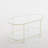 Oval Beige Iron Frame Paired with Transparent Glass Double-layer Coffee Table-364657030