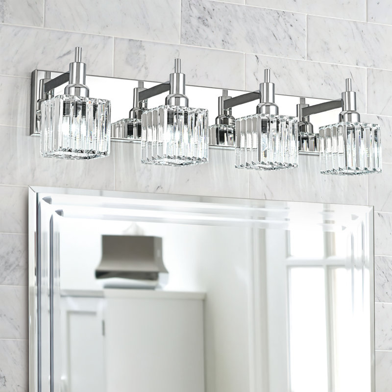  Taevion Dimmable Crystal Picture Light, Chrome, 4 Lights