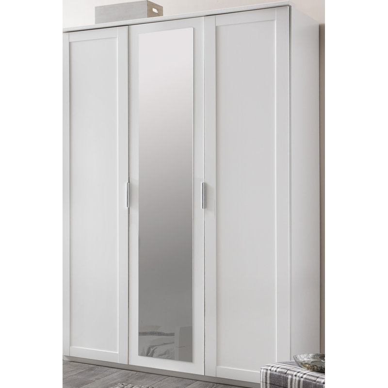 Wiburgh 3 Door Manufactured Wood Wardrobe, Weiß