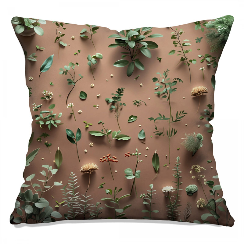 Coussin Greenery, 14 X 14 pouces