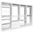 White Freestanding Walk in Wood Closet System