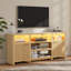 70.8" Wooden Style Led Tv Stand With Adjustable Shelves-774909493