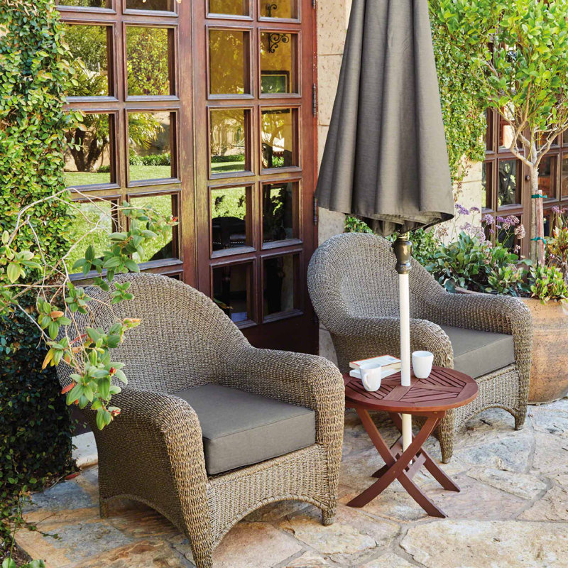 Pina Outdoor Dining Chair Cushion Cover, 5" H x 25" W x 25" D, Light Charcol Gray