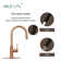 Pull Down Kitchen Faucet with Single Handle and Deck Plate