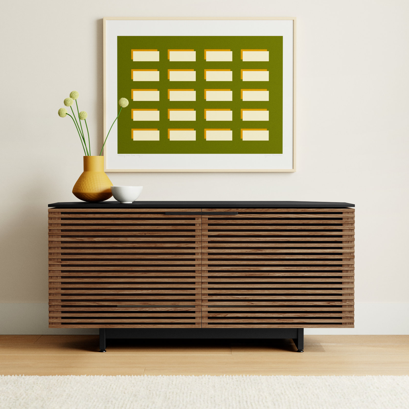 Corridor 50'' Media Console, Natural Walnut
