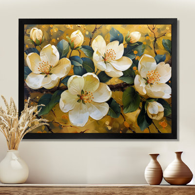 Fleur de pommier jaune en fleurs II - Art mural en fleurs